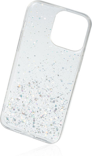 Naxius Glitter Back Cover Silicone Transparent (iPhone 15 Pro Max)