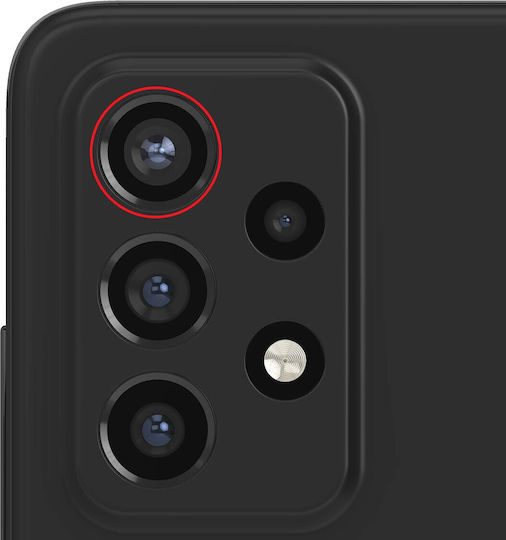 Clappio Ultra Wide-angle Camera Lens Samsung Galaxy A72 A52 Transparent