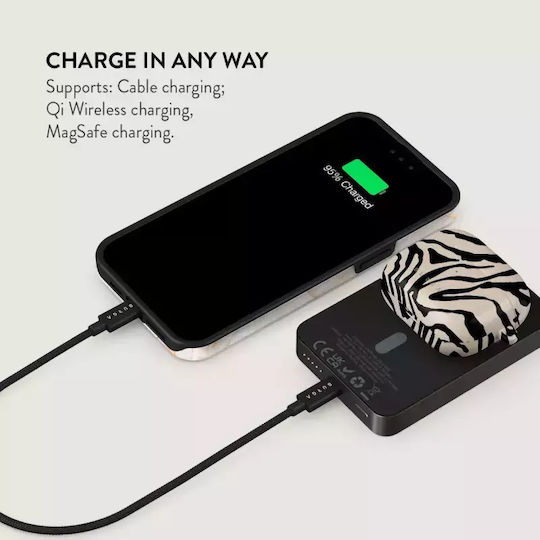 Burga MagSafe Power Bank 5000mAh 7.5W με Θύρα USB-C Gunmetal - Imperial