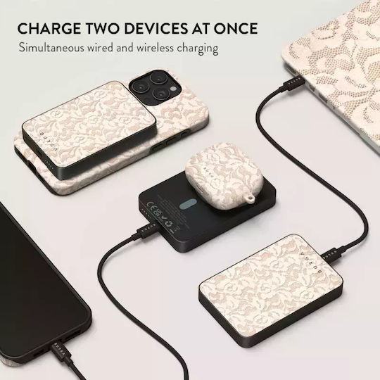 Burga MagSafe Power Bank 5000mAh 7.5W with USB-C Port Gunmetal - Gone Country