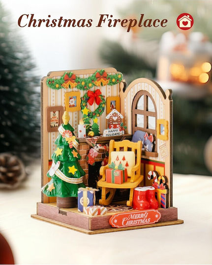 Rolife Παιχνίδι Κατασκευών Ξύλινo Robotime Christmas Fireplace
