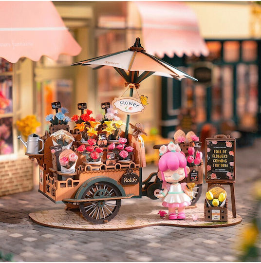 Rolife Παιχνίδι Κατασκευών Ξύλινo Robotime The Blossom Cart για Παιδιά 14+ Ετών