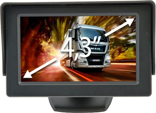 DGA 4.3 Inch Rearview Camera Screen for Dashboard Car