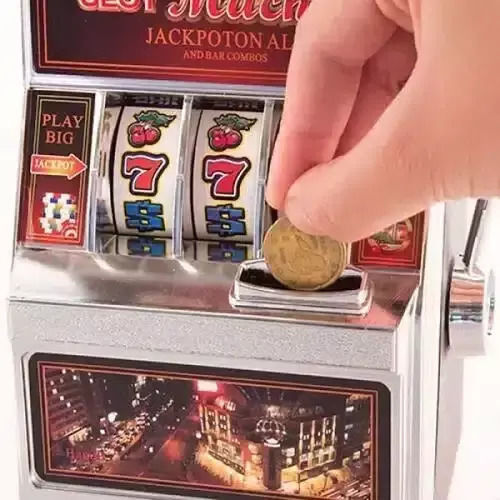 Plastik-Spielautomaten-Spardose 17cm mit Sound