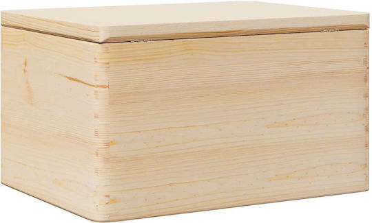 vidaXL Διακοσμητικό Μπαούλο Ξύλινο Καφέ 40x30x23εκ.