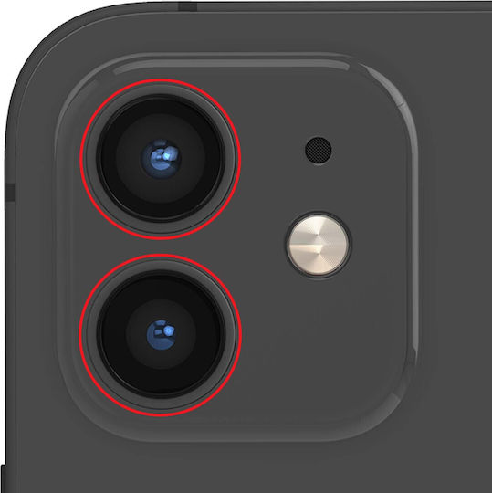 Clappio Lentilă Cameră Spate Iphone 12 12 Mini Negru