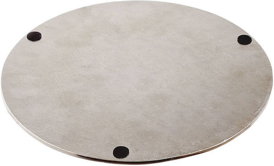 Disc Decorative Tray D30cm Silver Aluminum Diameter 30 Cm Height 0.5 Cm