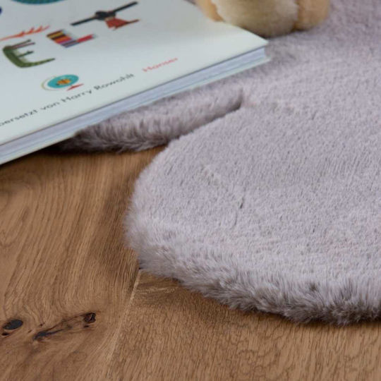 Kinder Teppich Braun 78x97cm