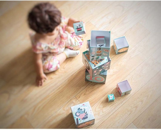 Vilac Stacking Toy Animals Cubes for 18++ Months