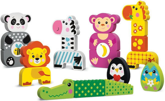 Kids Hits Animăluț Grădină Zoologică din Lemn pentru 12++ Luni