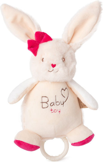 Amek Toys Animăluț Bunny din Țesătură cu muzică Roz