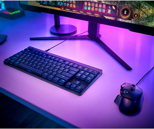 Logitech G G515 Gaming Tastatură Mecanică Tenkeyless cu GL Clicky comutatoare și iluminare RGB (Engleză US)