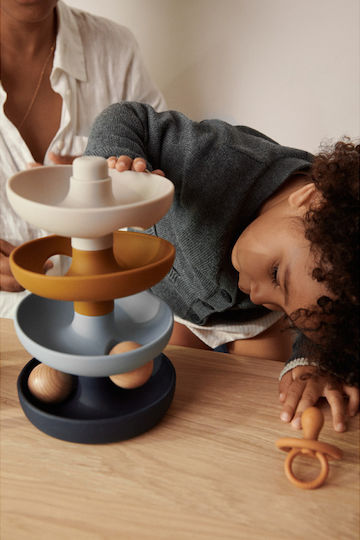 Liewood Jucărie din lemn Maya Ball Tower Sea Blue Multi Mix
