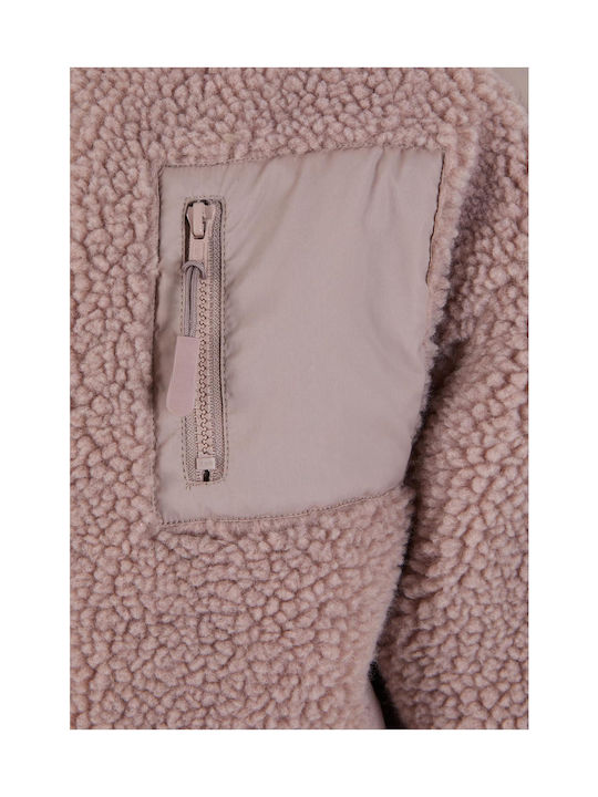 Kids Casual Short Coat with Lining Duskrose