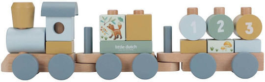 Little Dutch Wooden Train Fine Motor Skills Exercise Forest Friends FSC LD7254