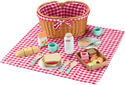 Fisher Price Καλάθι Για Πικνίκ από Ξύλο για 3+ Ετών 31τμχ