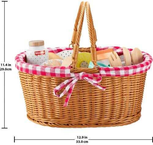 Fisher Price Καλάθι Για Πικνίκ από Ξύλο για 3+ Ετών 31τμχ