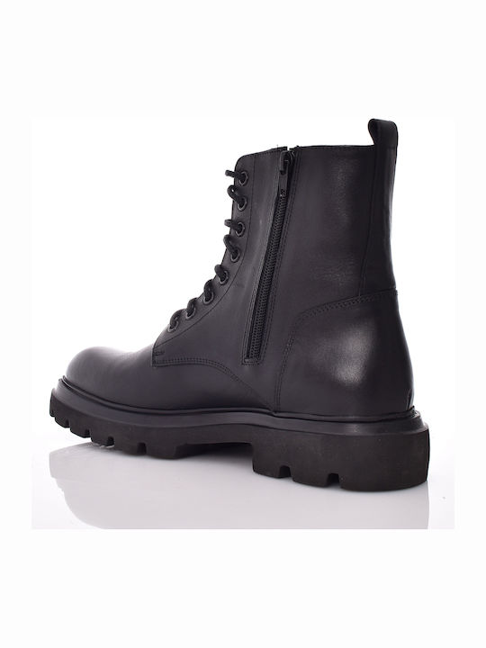 Leather Women's Ankle Boots Black