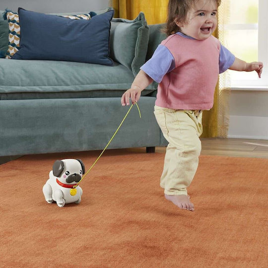 Fisher Price Συρόμενο Παιχνίδι Σκυλάκι Pug με Ήχους για 12+ Μηνών
