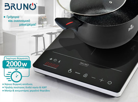 Bruno Induction Countertop Single Burner Black