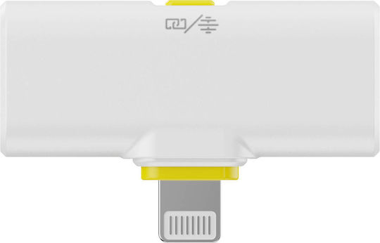 Hollyland Lark M2 Lightning Wireless Microphone Πέτου, Clip On for Mobile in White Color