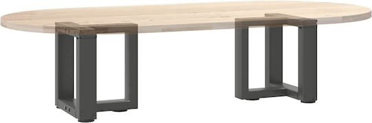 vidaXL Metallic Furniture Leg 2 Pieces Suitable for Table / Coffee Table / Office Anthracite