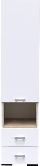 Toscana Μονόφυλλη Ντουλάπα 50x42x222.5cm Toscana Μονόφυλλη Ντουλάπα 50x42x222.5cm