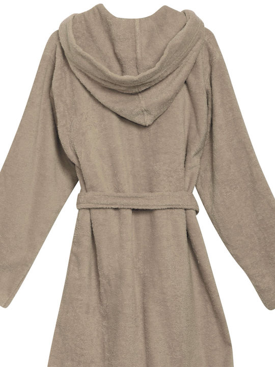 Das Home 5901 Hooded Bathrobe Taupe 430gr/m²