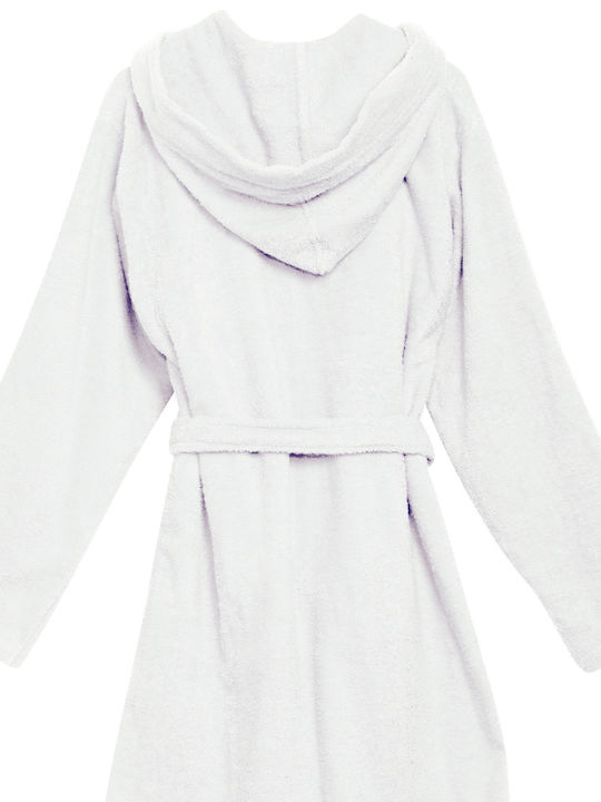 Das Home 5900 Hooded Bathrobe Artic White 430gr/m²