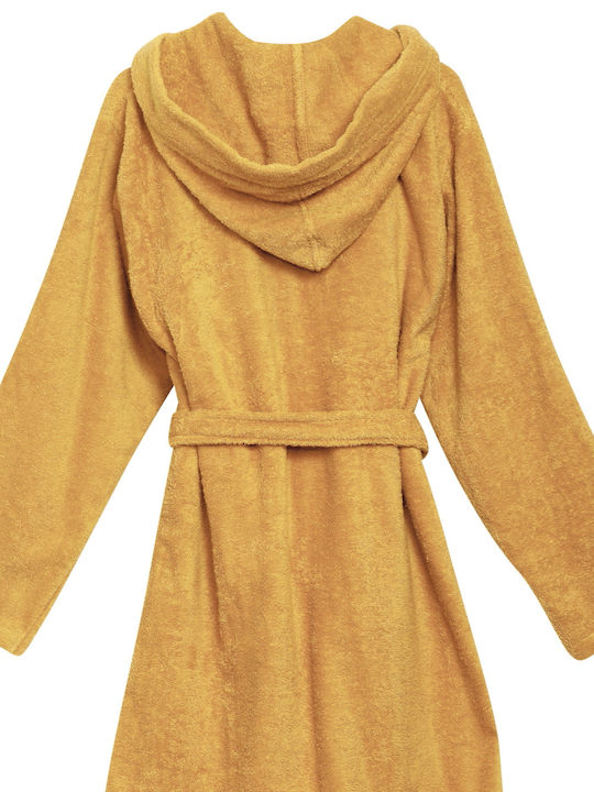 Das Home 5906 Hooded Bathrobe Ochre 430gr/m²