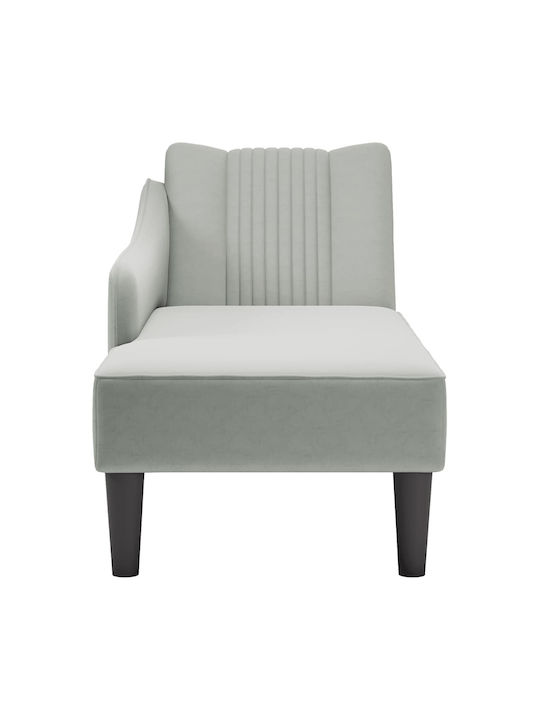 Recliner Catifea Gri L140xW56xH66buc