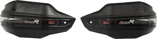 GP Kompozit Motorcycle Protective Hand Guards in Black Colour