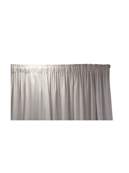 Decotelia Perdea cu Coafură Albă 450x270cm