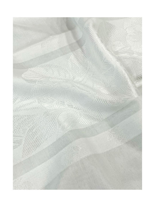 Decotelia Curtain with Pencil Pleat White 450x270cm