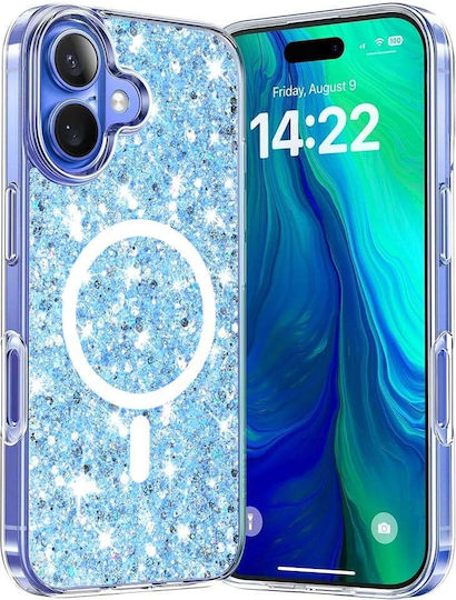 Techsuit Sparkly Glitter Back Cover Blue (iPhone 16 Plus)