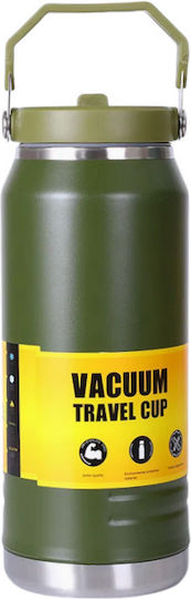 Portable Bottle-Thermos Bottle Thermos Stainless Steel / Plastic 1.4lt Green
