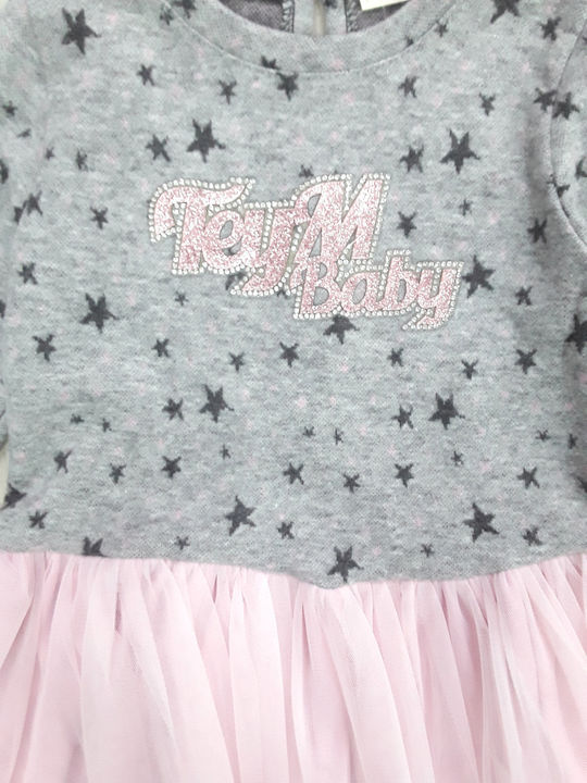 Domina Children's Dress Tulle Pink, Grey