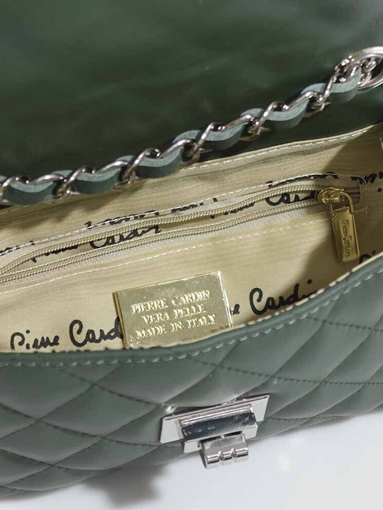 Pierre Cardin Leather Women's Bag Crossbody Green