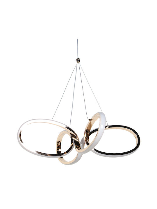 Keskor Pendant Light Gold LED 41x41x15cm