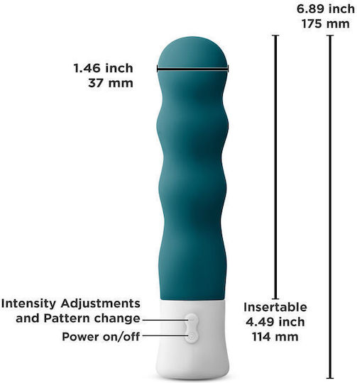 Ns Novelties Inya Shake Klassisch Vibrator 17.5cm Teal