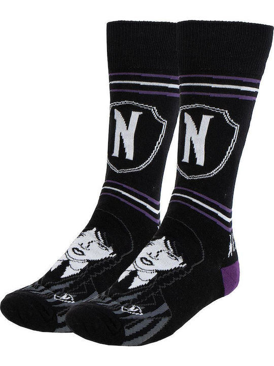 Cerda Kindersocken Wednesday Schwarze 3er-Pack