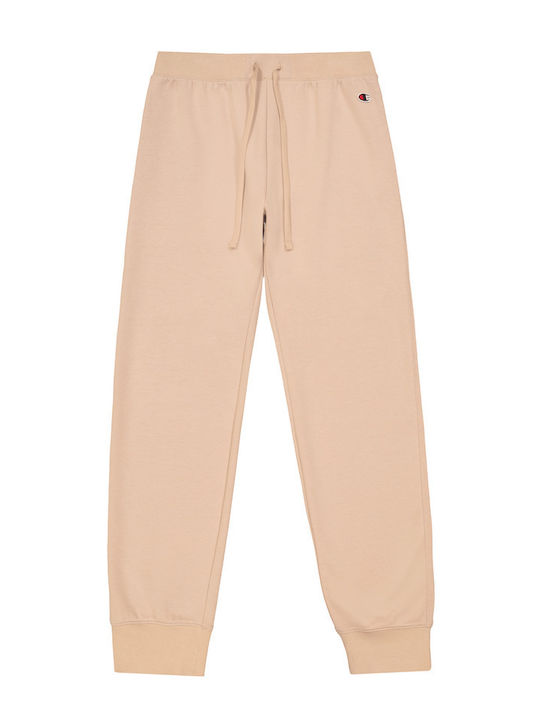Rib Cuff Παντελόνι Φόρμας Beige