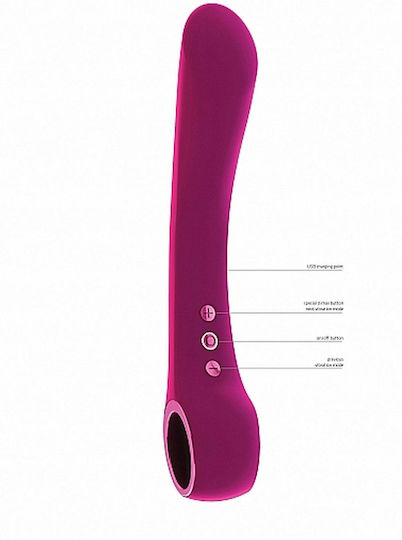 Vive Ombra Classic Vibrator 21cm Magenta