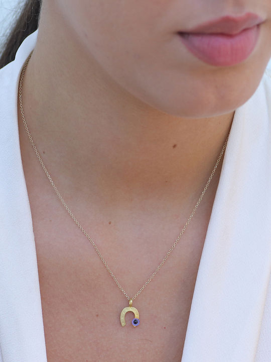 Blue Charm Made of 9 K Gold