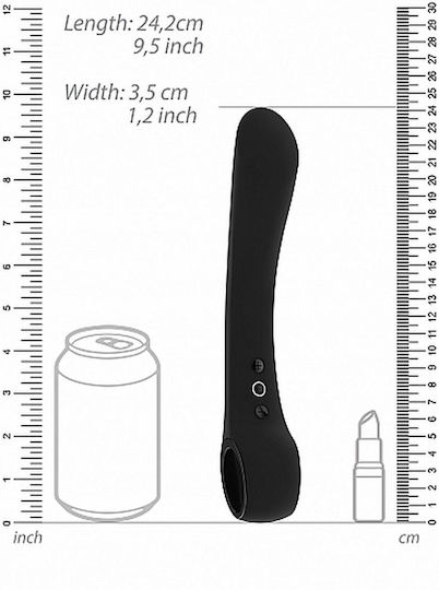 Vive Ombra Κλασικός Δονητής 21cm Black