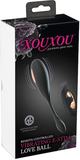XouXou Vibrator Bullet with Remote Control 9.5cm Black