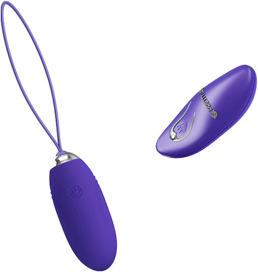 Pretty Love Jenny Youth Vibrator Egg cu Telecomandă 7cm Violet