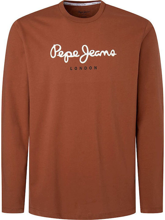 Eggo Long Sleeve Brown Blouse