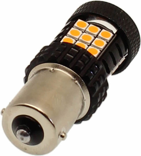 Lamps Car BA15S Canbus LED Orange 12-24V 5W 1pcs