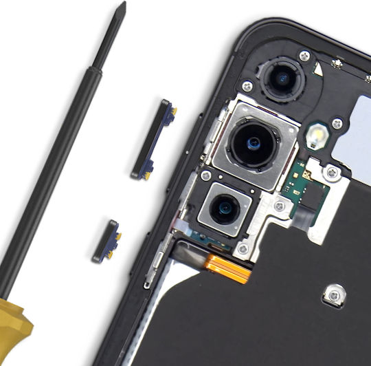 Бутон за захранване и сила на звука Clappio за Samsung Galaxy S23 Fe Черен
